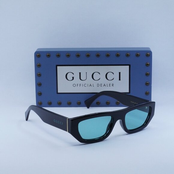 Final Price! Gucci GG1134S 004 Black Green Sunglasses - Picture 10 of 12